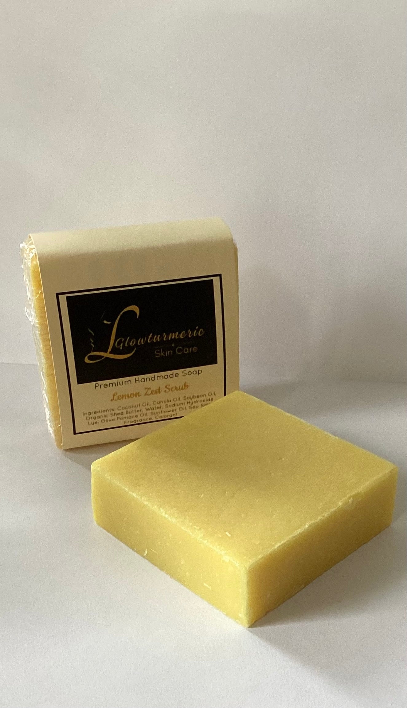 Lemon Zest Soap Bar Glow Turmeric