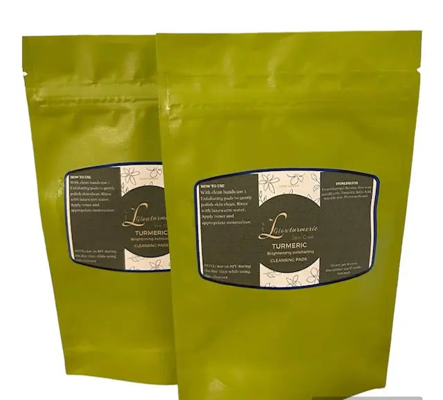 Turmeric Brightening Exfoliating Pads. Glow Turmeric