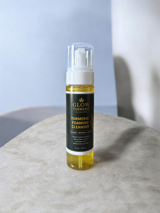 Turmeric Foaming Face Cleanser. Glow Turmeric